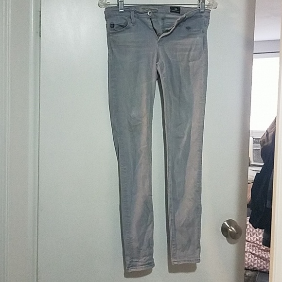 Ag Adriano Goldschmied Denim - Light gray super skinny ankle Ag jeans Ag Adriano Goldschmied Denim - Light gray super skinny ankle Ag jeans
